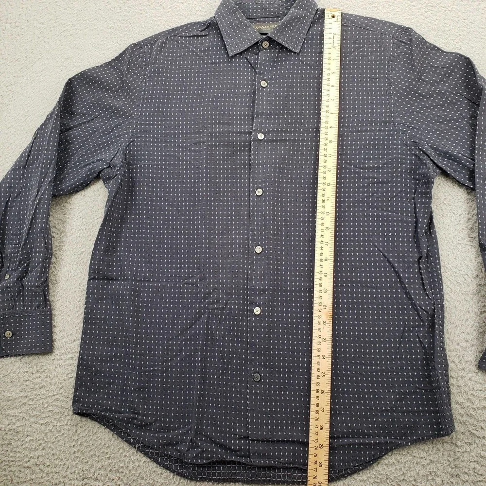 Banana‎ Republic Shirt Mens 16 16.5 Large blue Long Sleeve Button Up